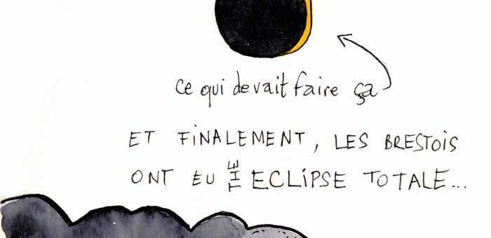 l’éclipse à Brest-même